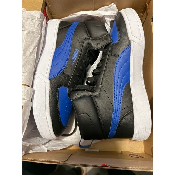 NEW Puma Caven Mid Sneakers Black Blue Men’s Size 9 Shoes 385843-06 main image 4